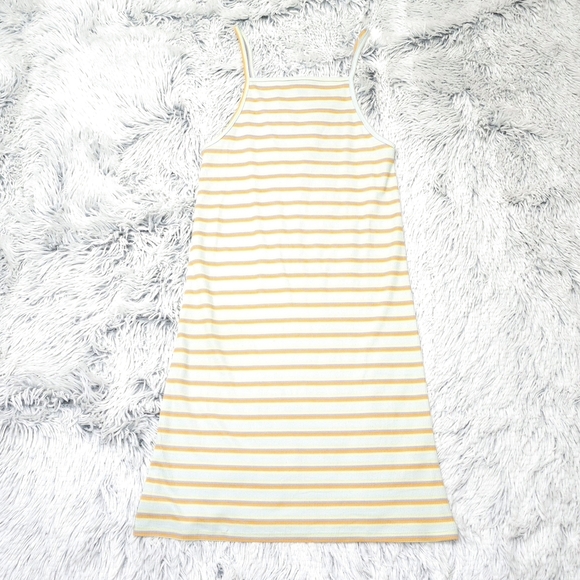 Freshman Dresses & Skirts - Freshman 1996 Pastel Striped Ribbed Knit mini tank dress, size small